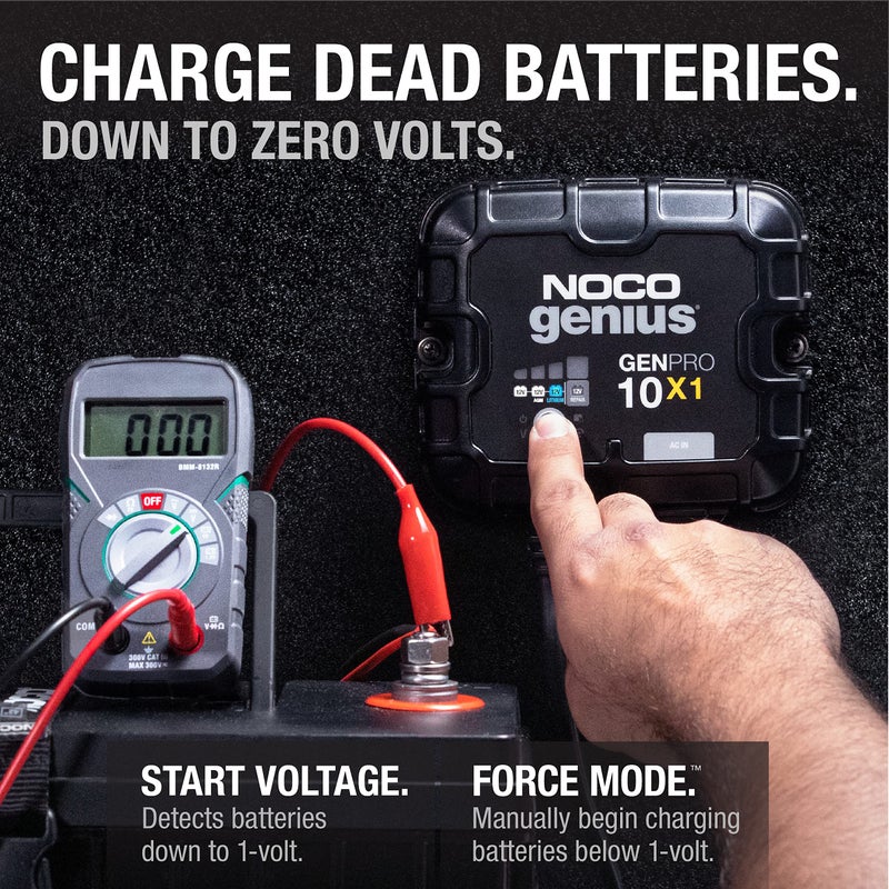 NOCO Genius GENPRO10X1: 1-Bank, 10A Onboard Battery Charger - 10A Per Bank, 12V Waterproof Marine Charger with Overcharge Protection & Temperature Compensation â€“ for Lead-Acid & Lithium Batteries - Image 5